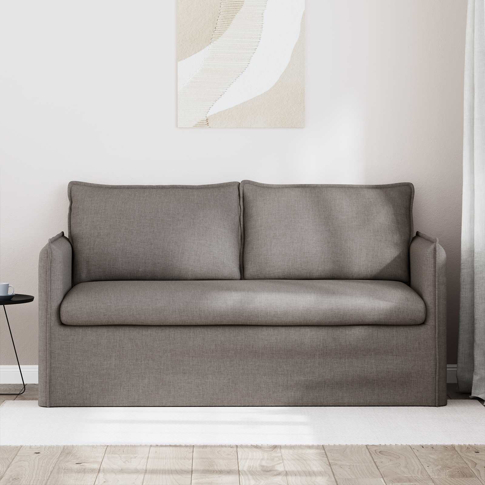 Sofa Sivo-smeđa 156 x 82 x 85 cm tkanina
