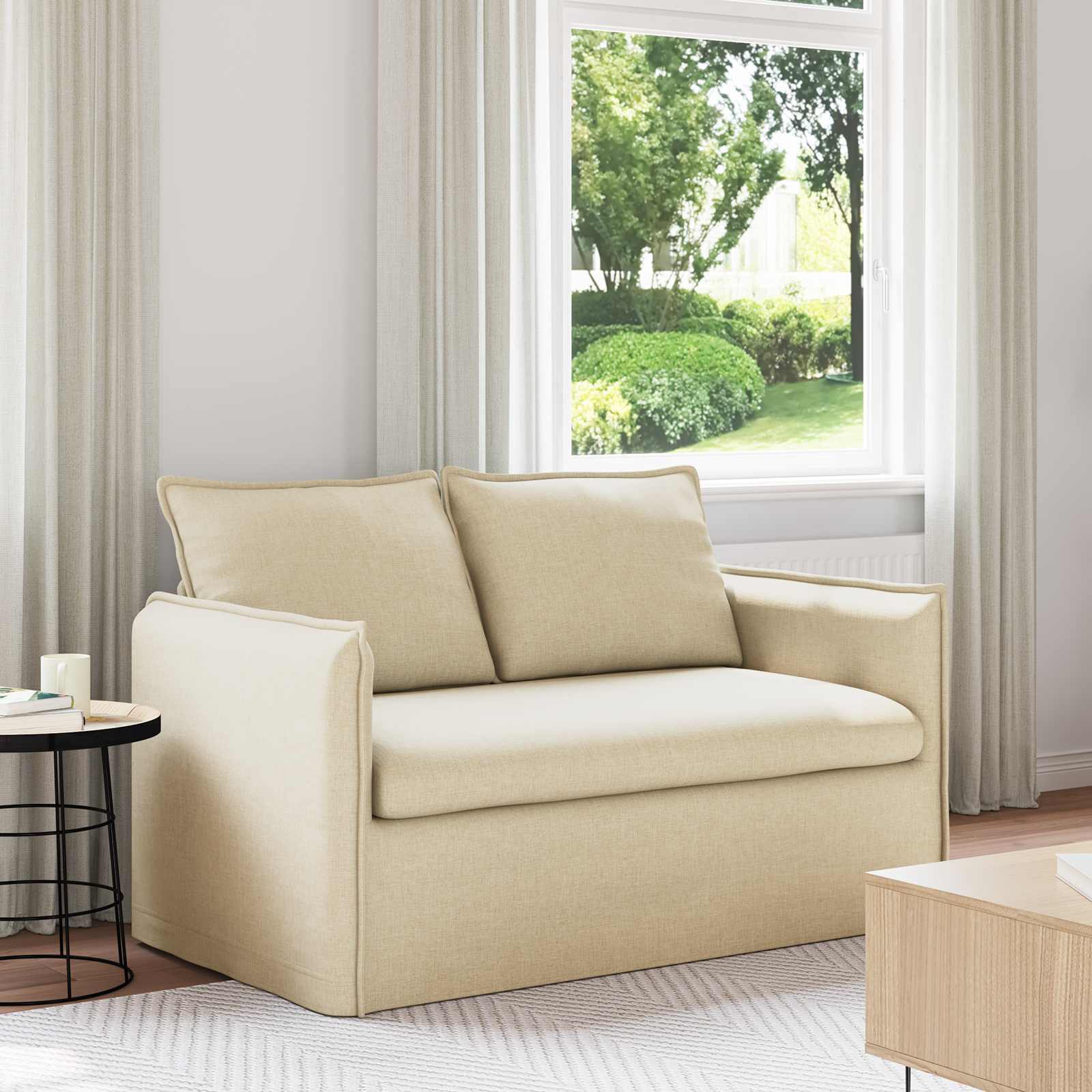 Sofa Krema 156 x 82 x 85 cm tkanina