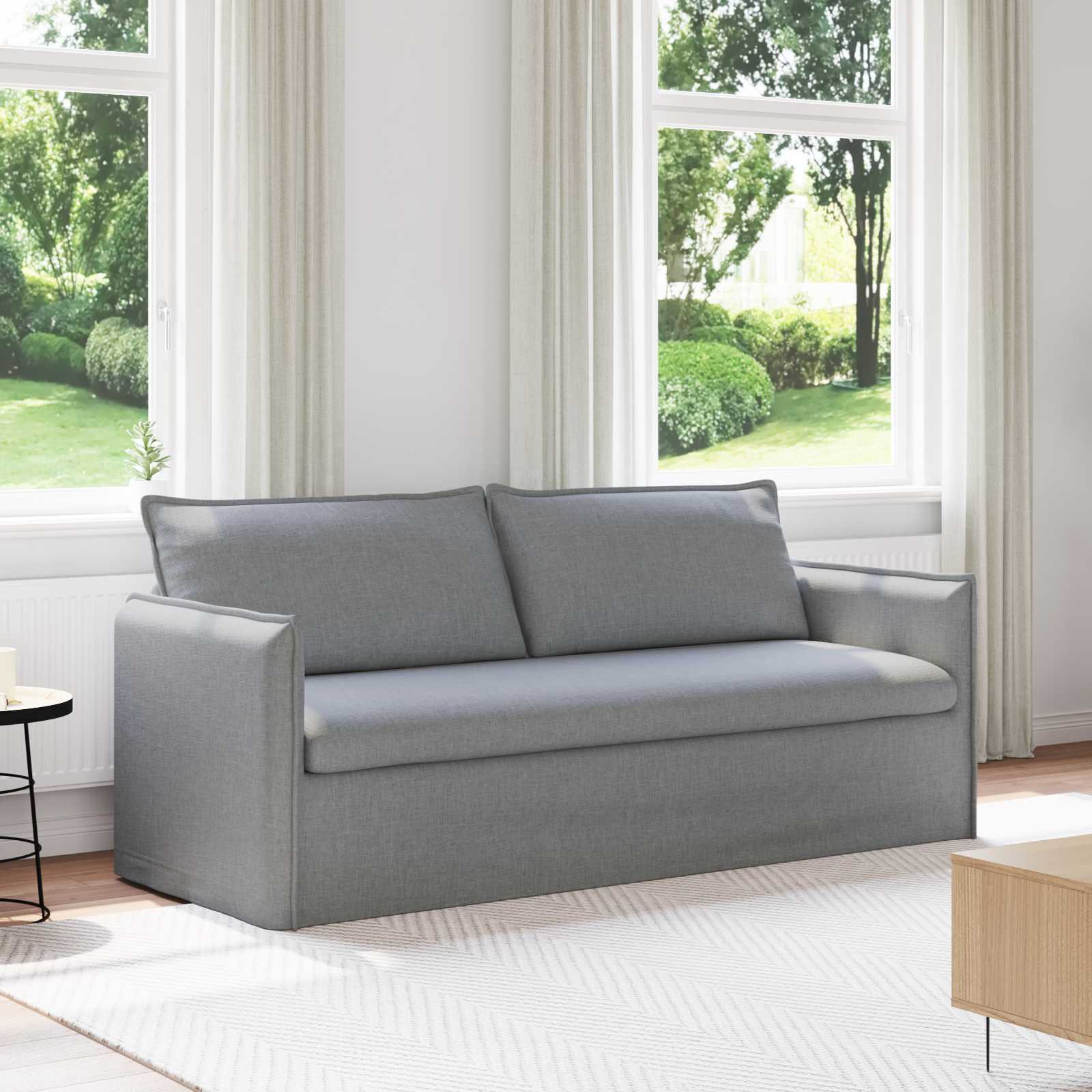 Sofa Svijetlo siva 196 x 82 x 85 cm tkanina