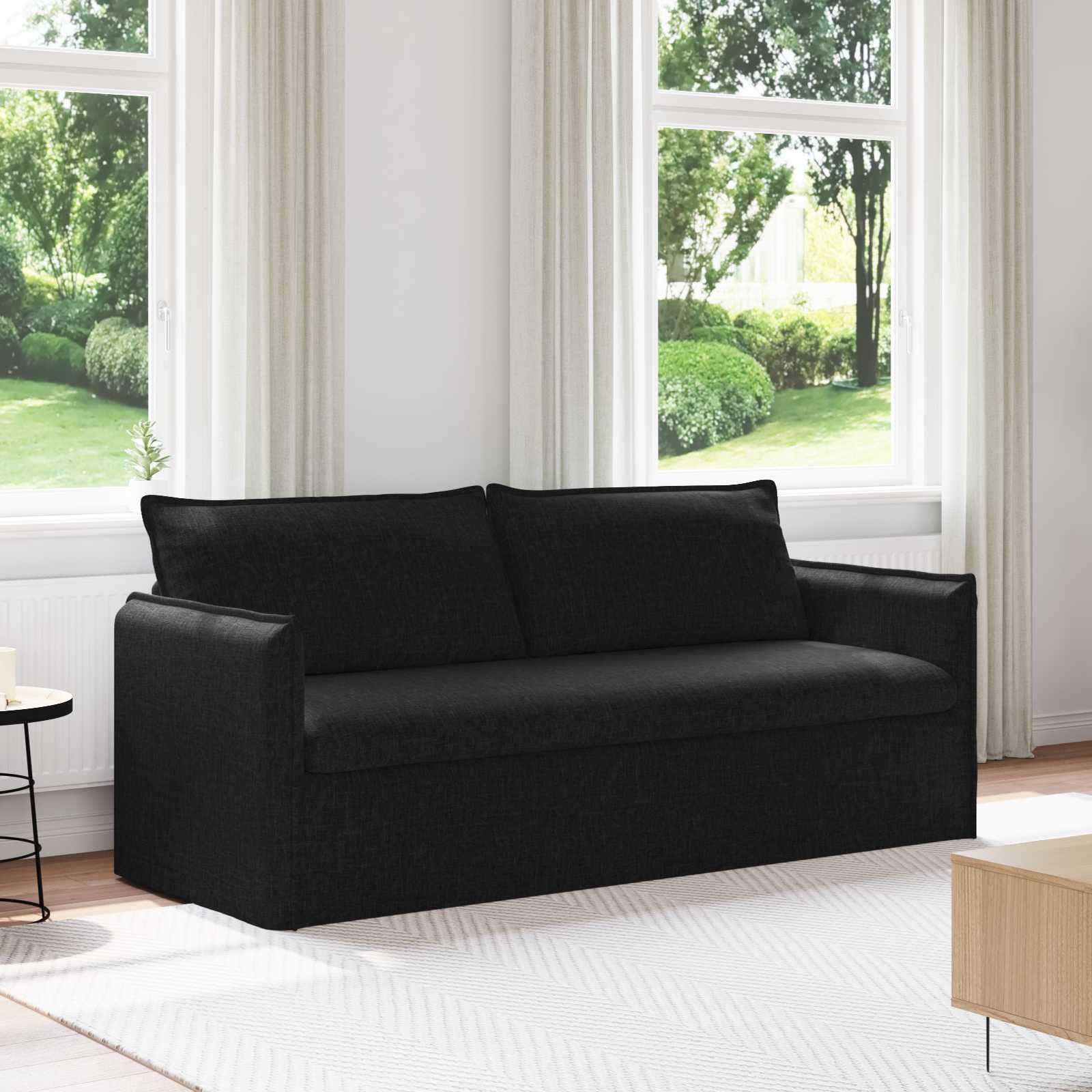 Sofa Crna 196 x 82 x 85 cm tkanina