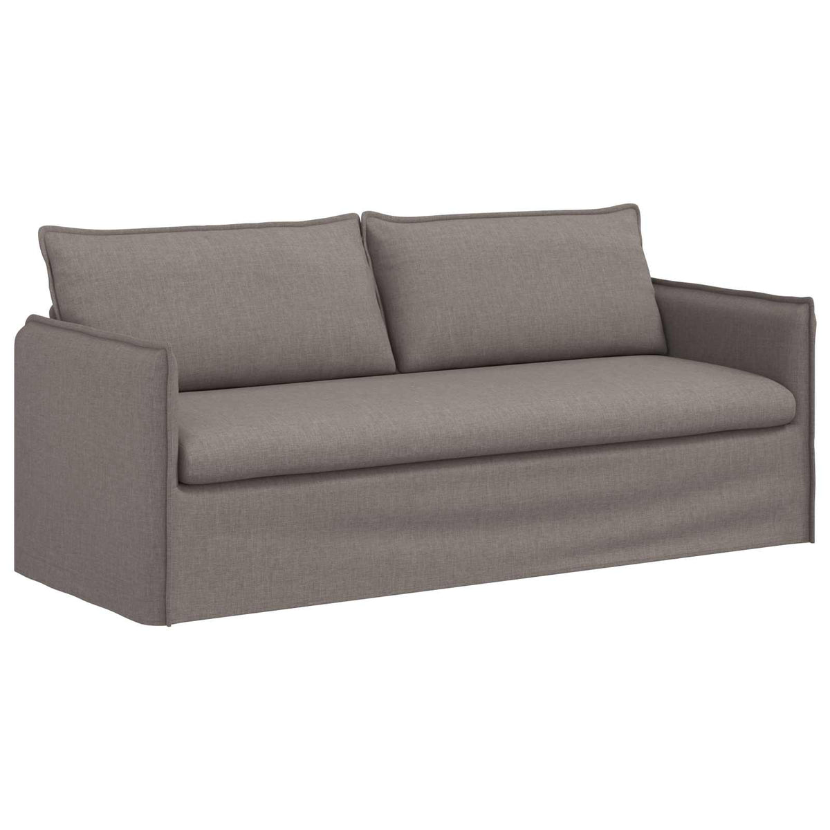 Sofa Sivo-smeđa 196 x 82 x 85 cm tkanina
