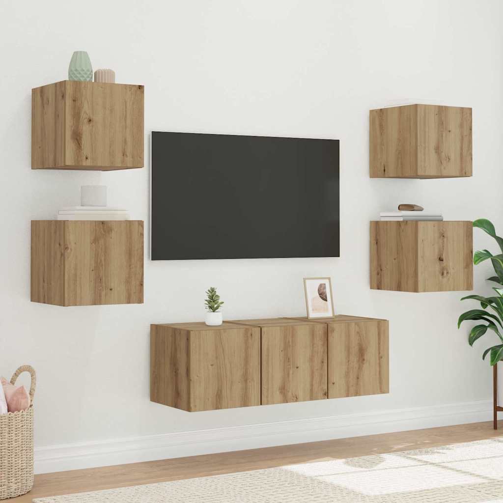 TV zidni ormar Zidne Umjetnička hrastovina 30,5 x 35 x 30 cm