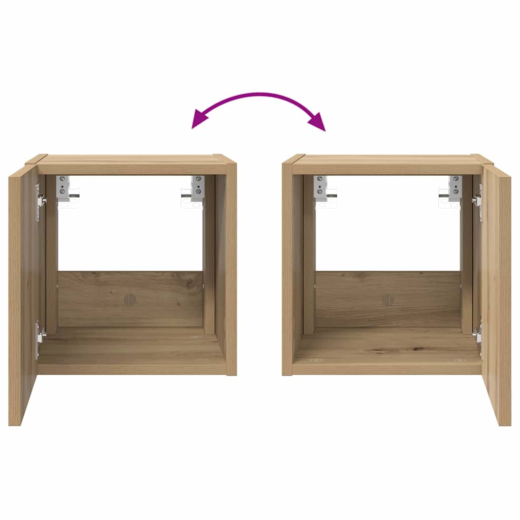 TV zidni ormar Zidne Umjetnička hrastovina 30,5 x 35 x 30 cm