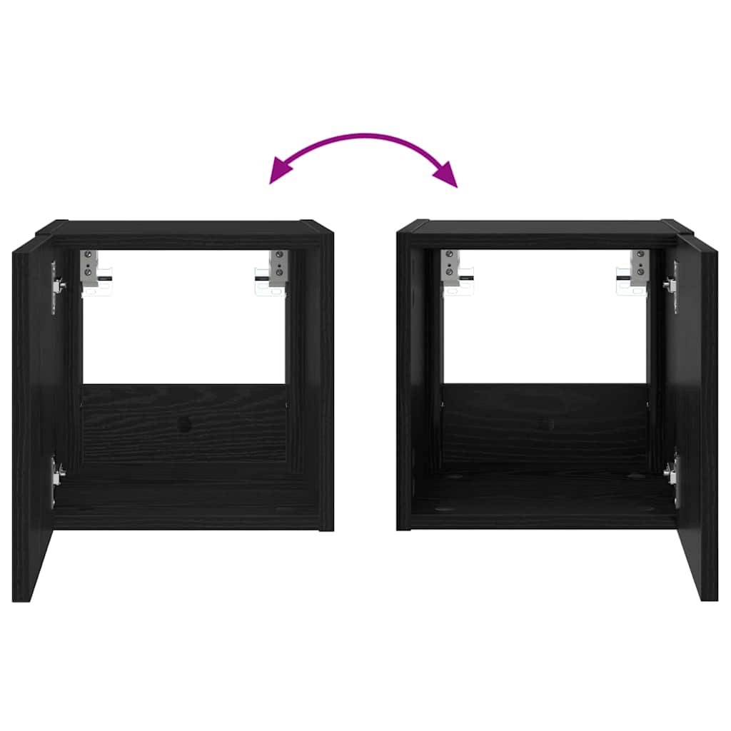 TV zidni ormar Crni hrast 30,5 x 35 x 30 cm Konstruirano drvo