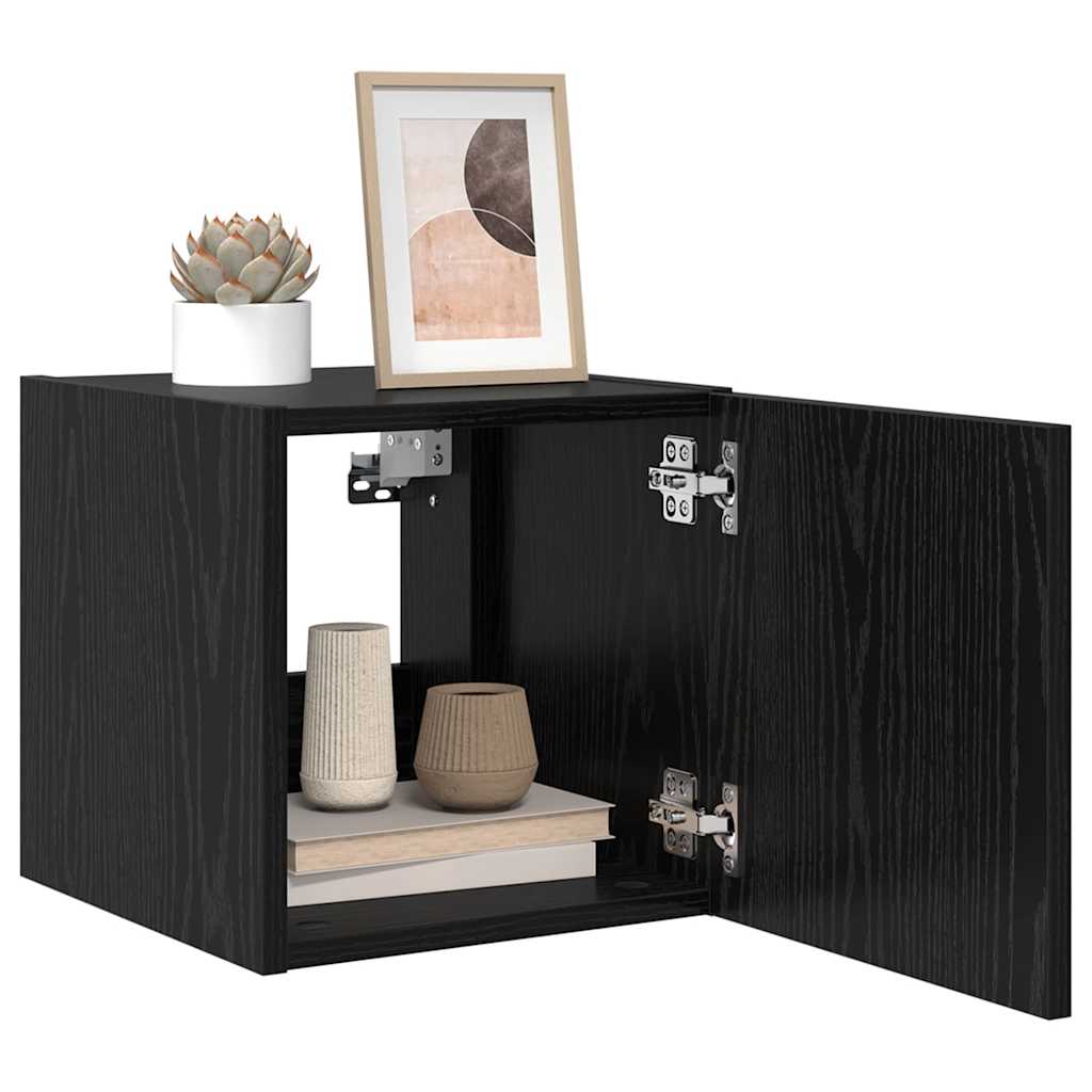 TV zidni ormar Crni hrast 30,5 x 35 x 30 cm Konstruirano drvo