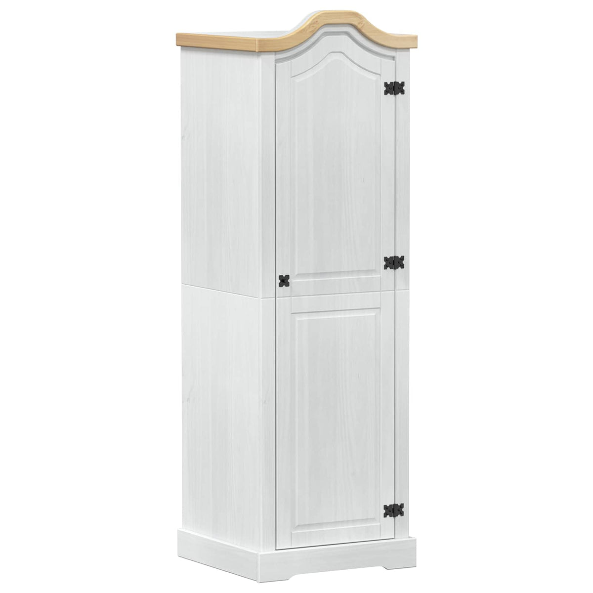 Ormari s policom Bijelo 55 x 52 x 170 cm Čvrsto borovo drvo