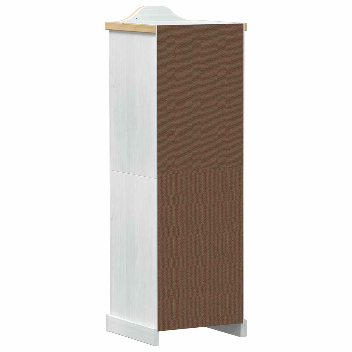 Ormari s policom Bijelo 55 x 52 x 170 cm Čvrsto borovo drvo