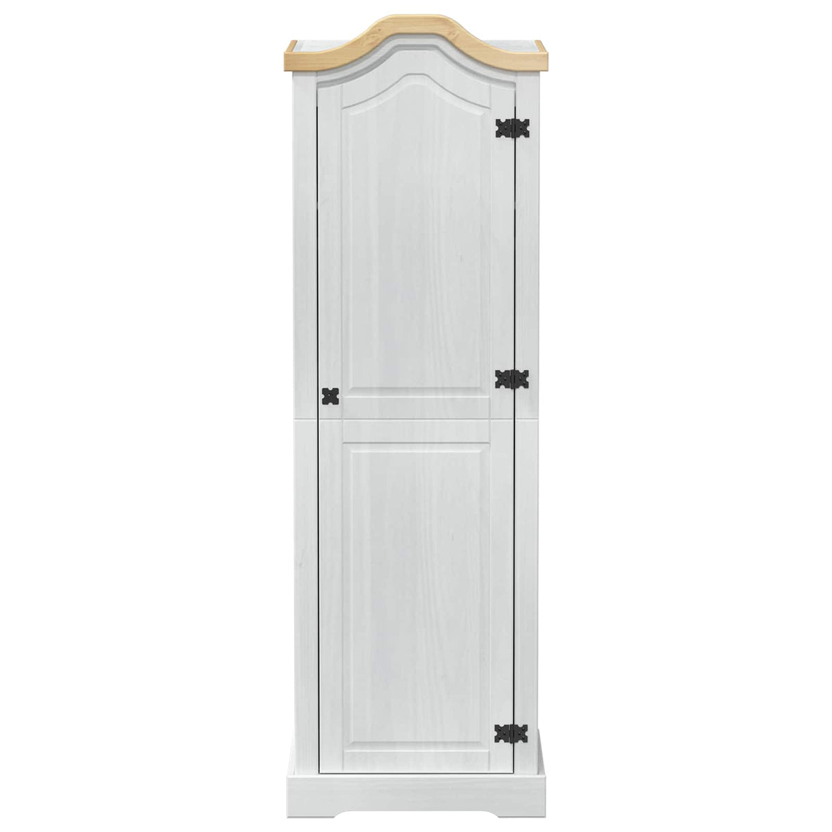 Ormari s policom Bijelo 55 x 52 x 170 cm Čvrsto borovo drvo