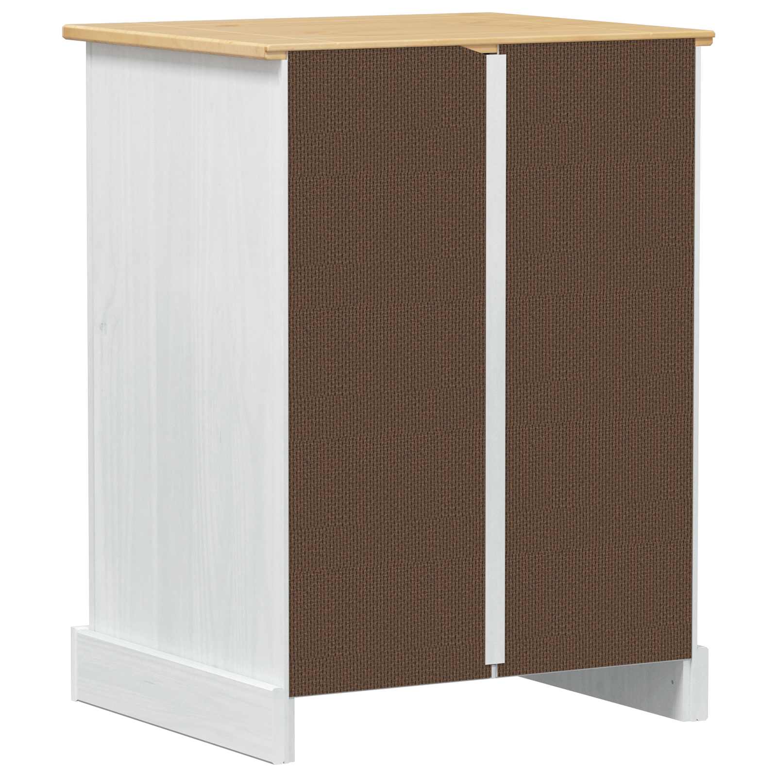 HiFi ormar Bijelo 60 x 50 x 82 cm Čvrsto borovo drvo