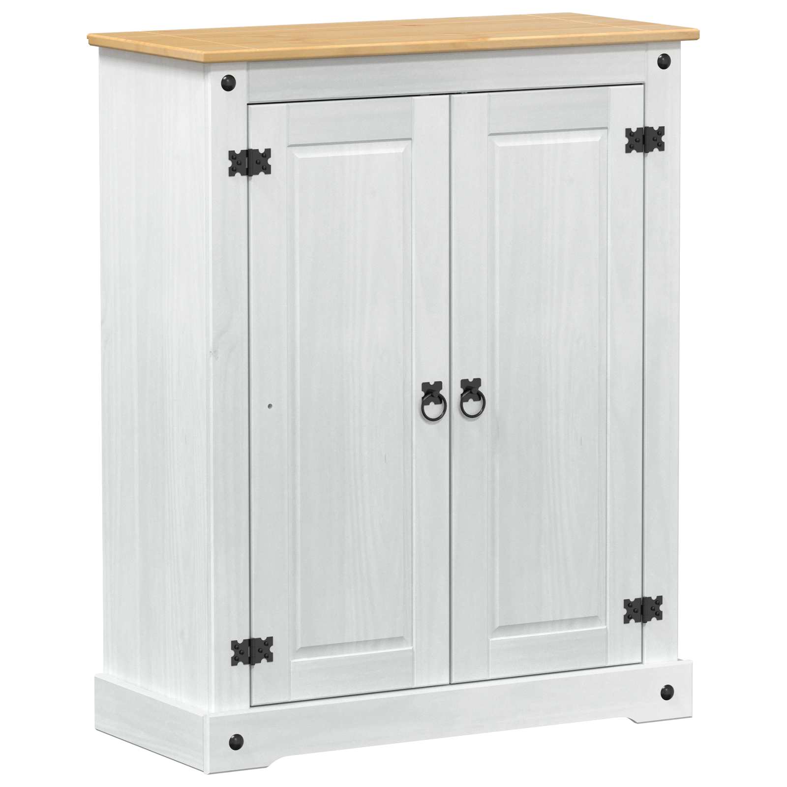 Ormar za cipele Bijelo 86 x 38,5 x 108 cm Čvrsto borovo drvo