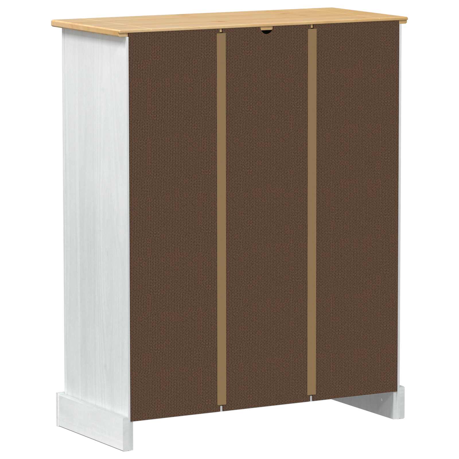 Ormar za cipele Bijelo 86 x 38,5 x 108 cm Čvrsto borovo drvo