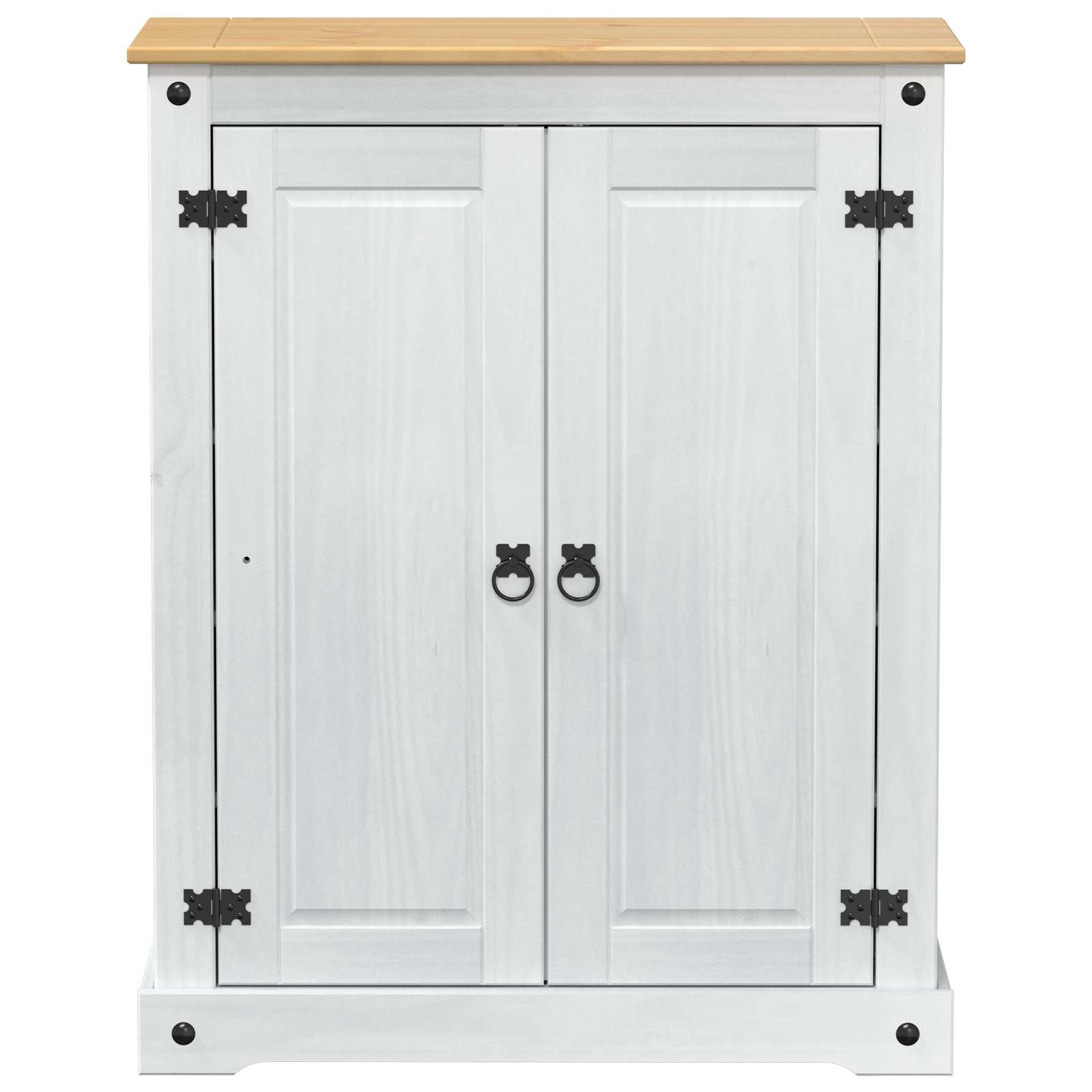 Ormar za cipele Bijelo 86 x 38,5 x 108 cm Čvrsto borovo drvo