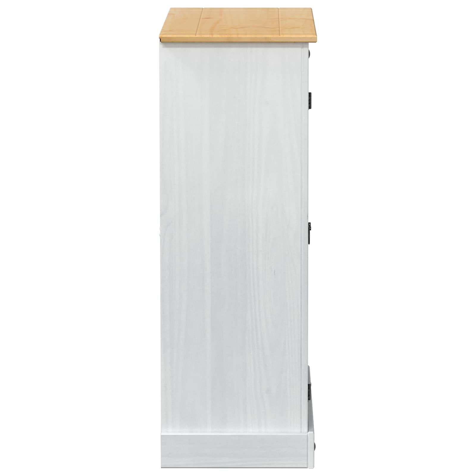 Ormar za cipele Bijelo 86 x 38,5 x 108 cm Čvrsto borovo drvo