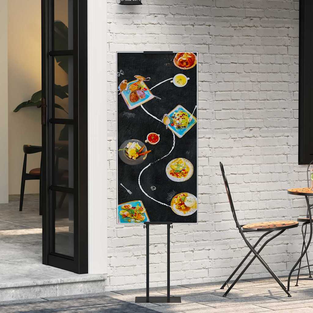 Stalci za sajmove Crna 30 x 23,5 x 210 cm Čelik