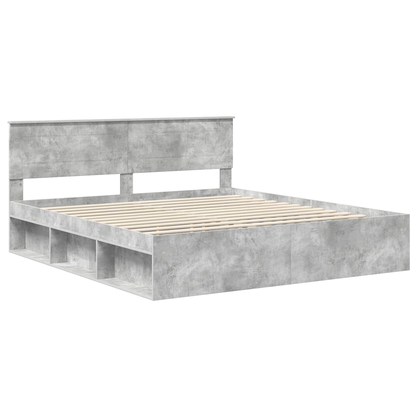 Krevetna konstrukcija Beton 180 x 200 cm Konstruirano drvo