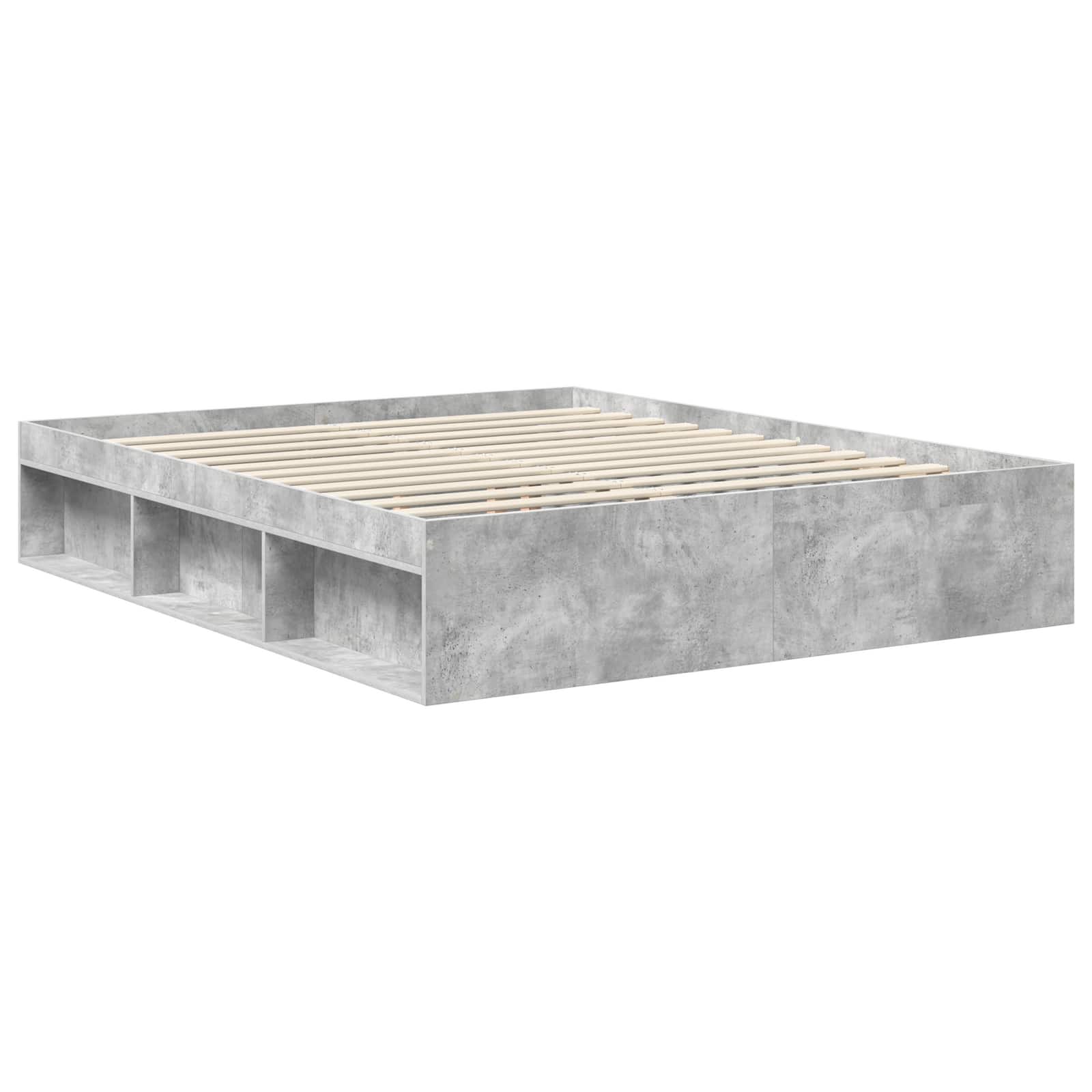 Krevetna konstrukcija Beton 160 x 200 cm Konstruirano drvo