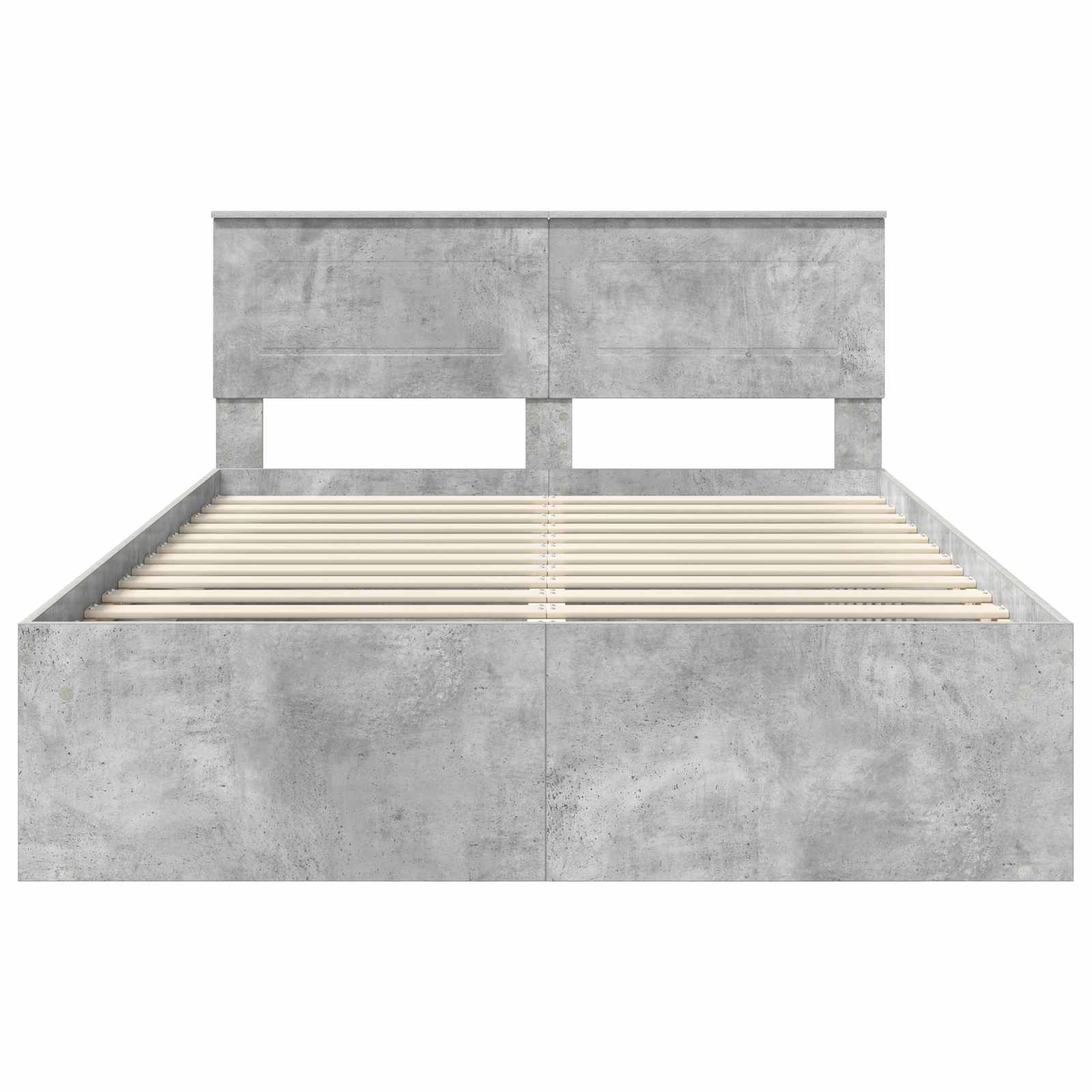 Krevetna konstrukcija Beton 160 x 200 cm Konstruirano drvo