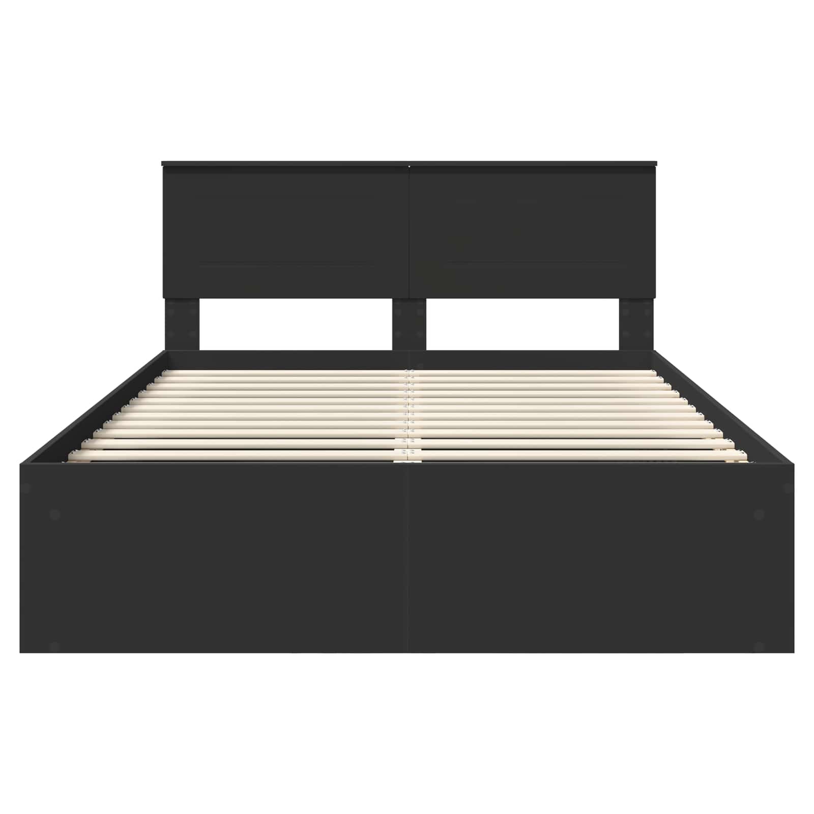 Krevetna konstrukcija Crna 150 x 200 cm Konstruirano drvo