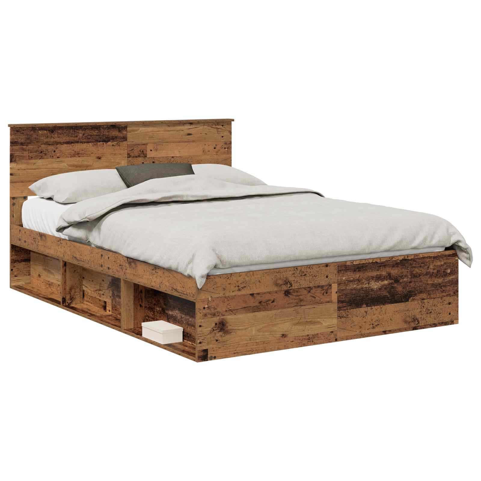 Krevetna konstrukcija Staro drvo 150 x 200 cm Konstruirano drvo