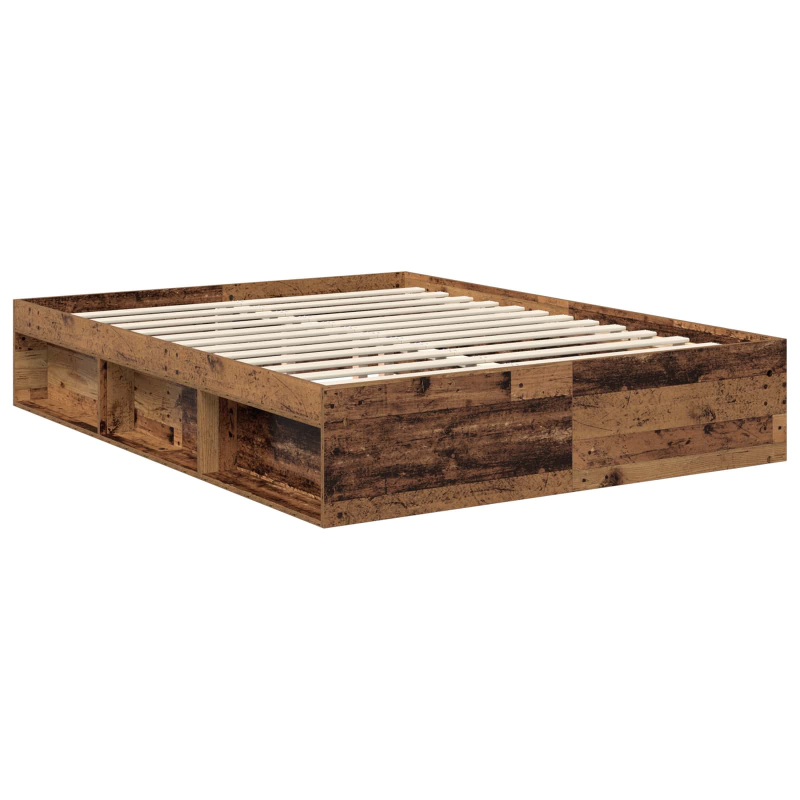 Krevetna konstrukcija Staro drvo 150 x 200 cm Konstruirano drvo