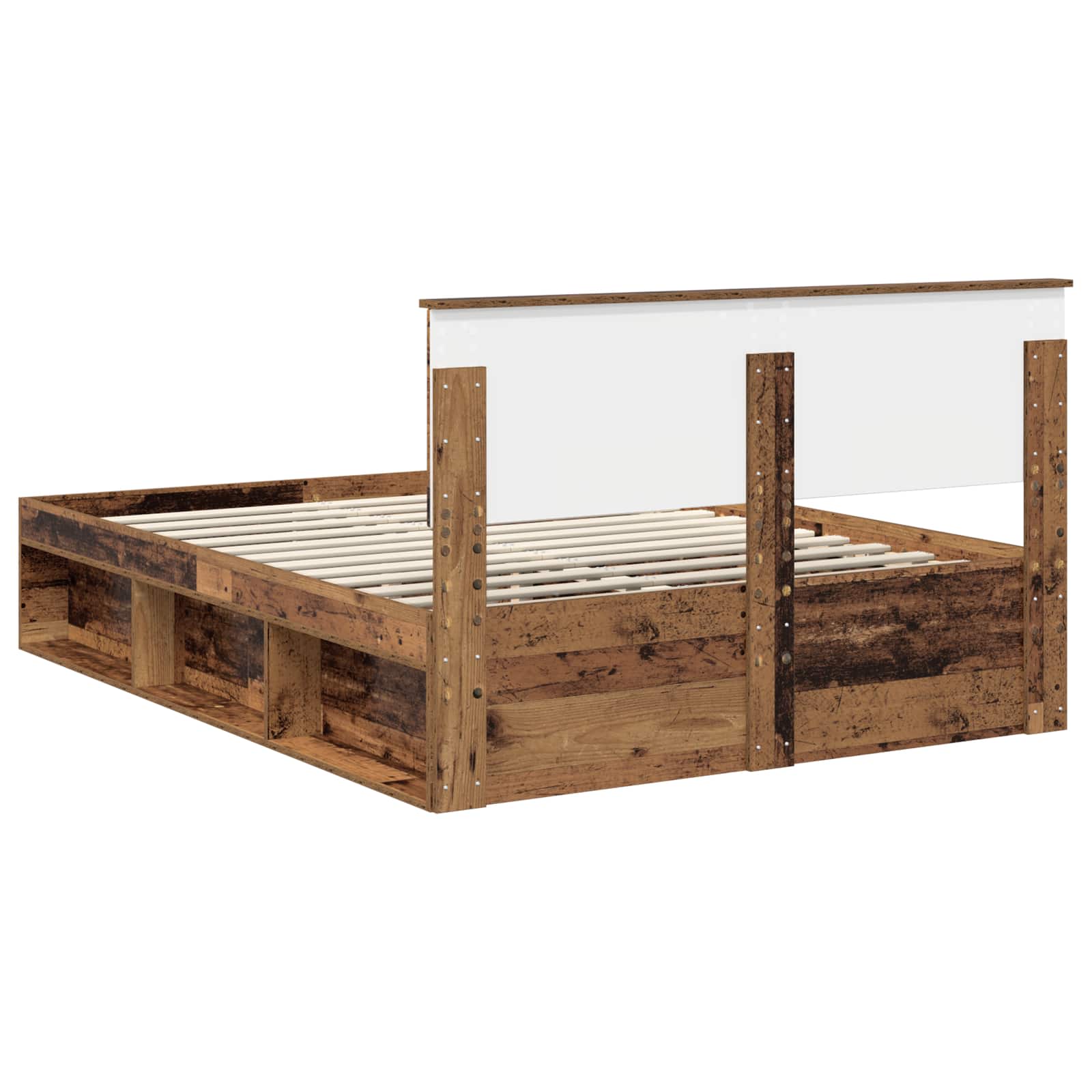 Krevetna konstrukcija Staro drvo 150 x 200 cm Konstruirano drvo