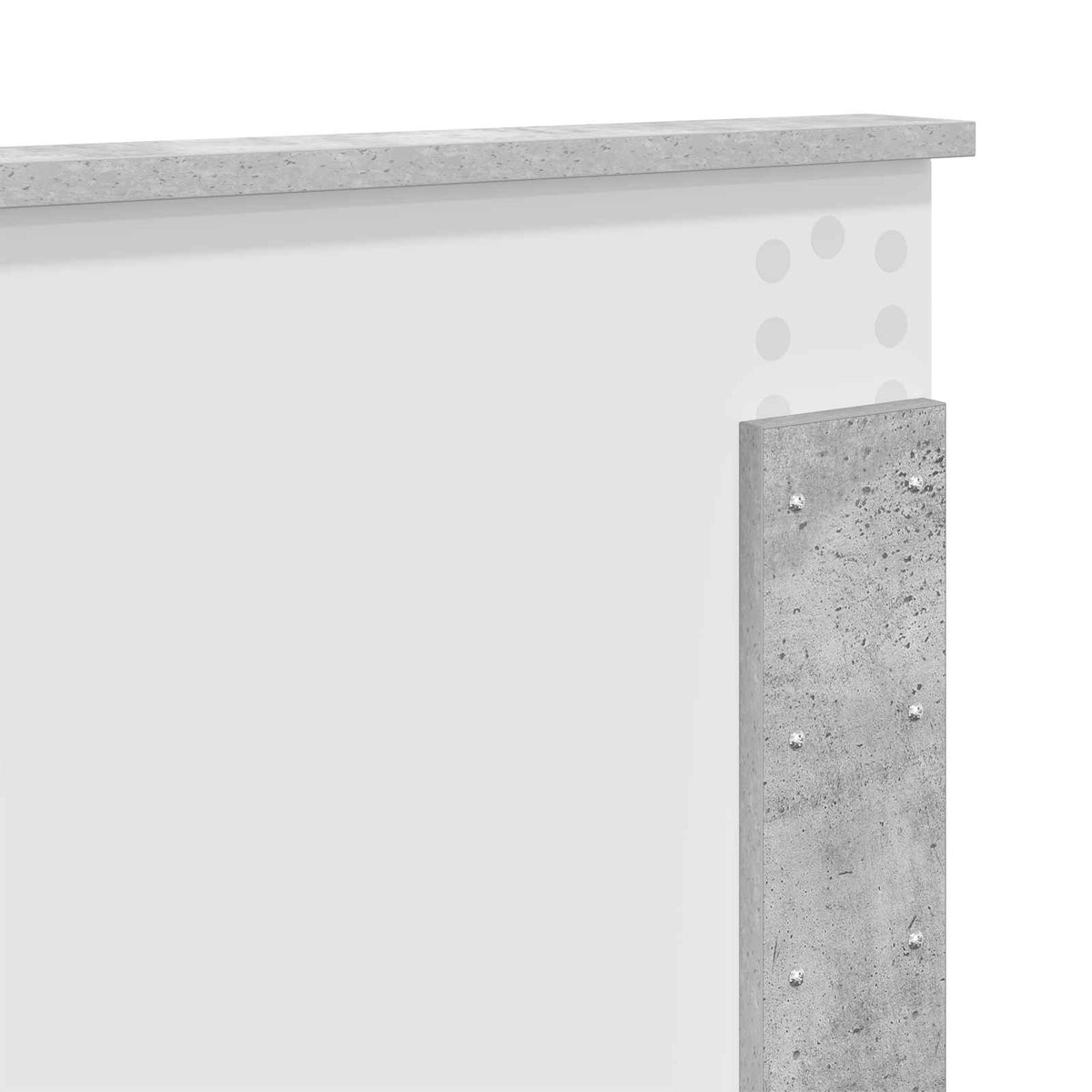Krevetna konstrukcija Beton 140 x 190 cm Konstruirano drvo