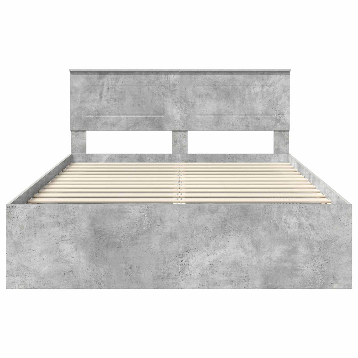 Krevetna konstrukcija Beton 140 x 190 cm Konstruirano drvo