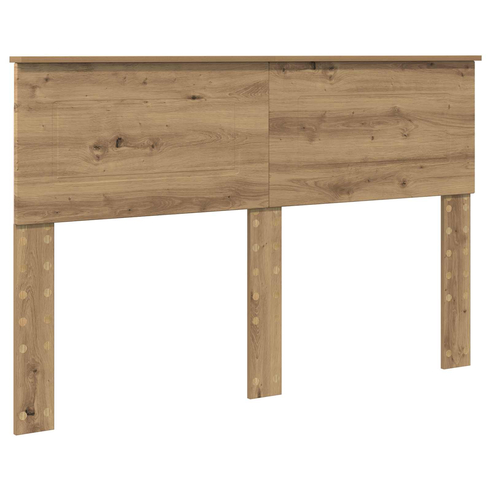 Krevetna konstrukcija Umjetnička hrastovina 140 x 190 cm