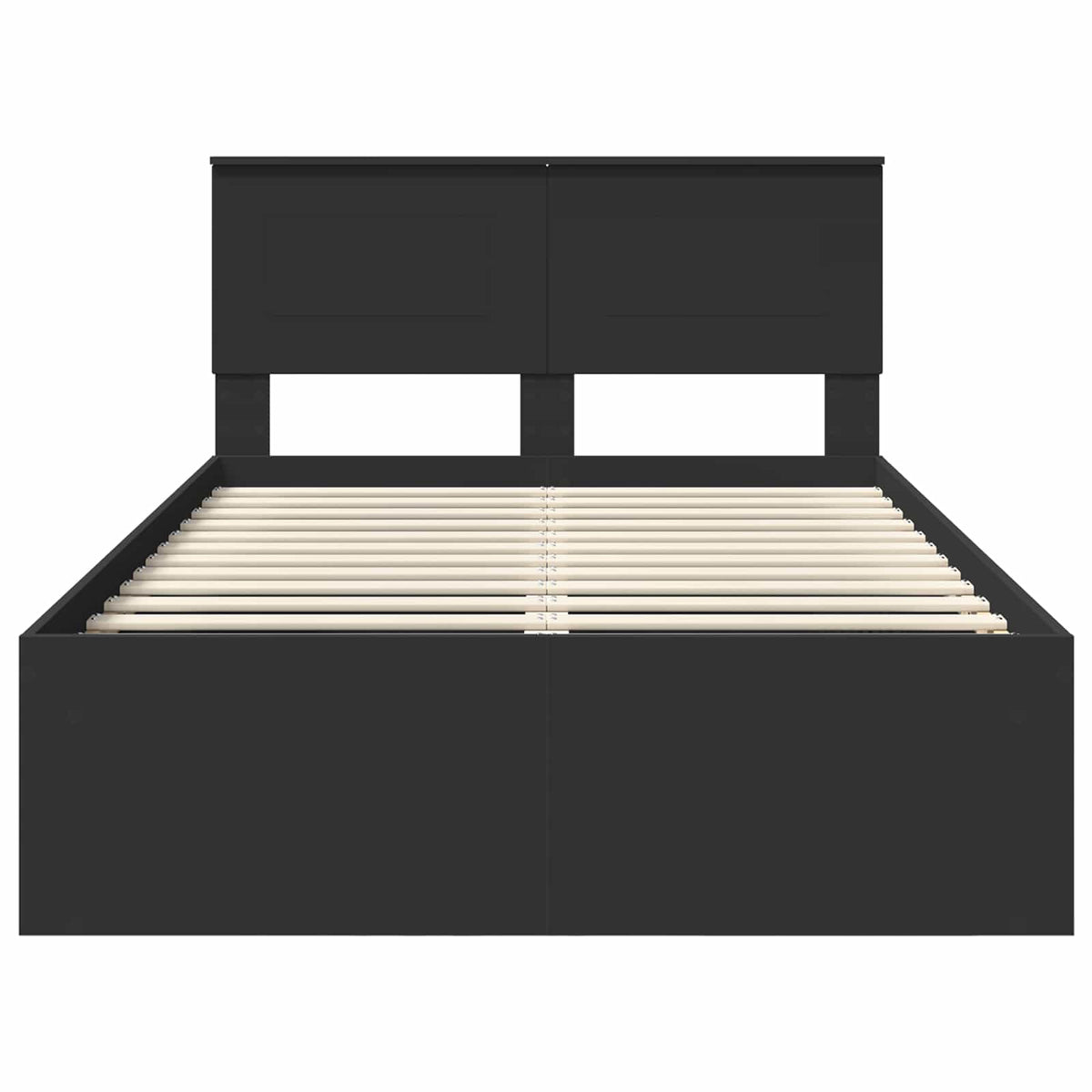 Krevetna konstrukcija Crna 135 x 190 cm Konstruirano drvo