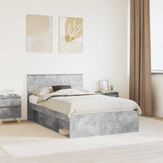 Krevetna konstrukcija Beton 120 x 200 cm Konstruirano drvo