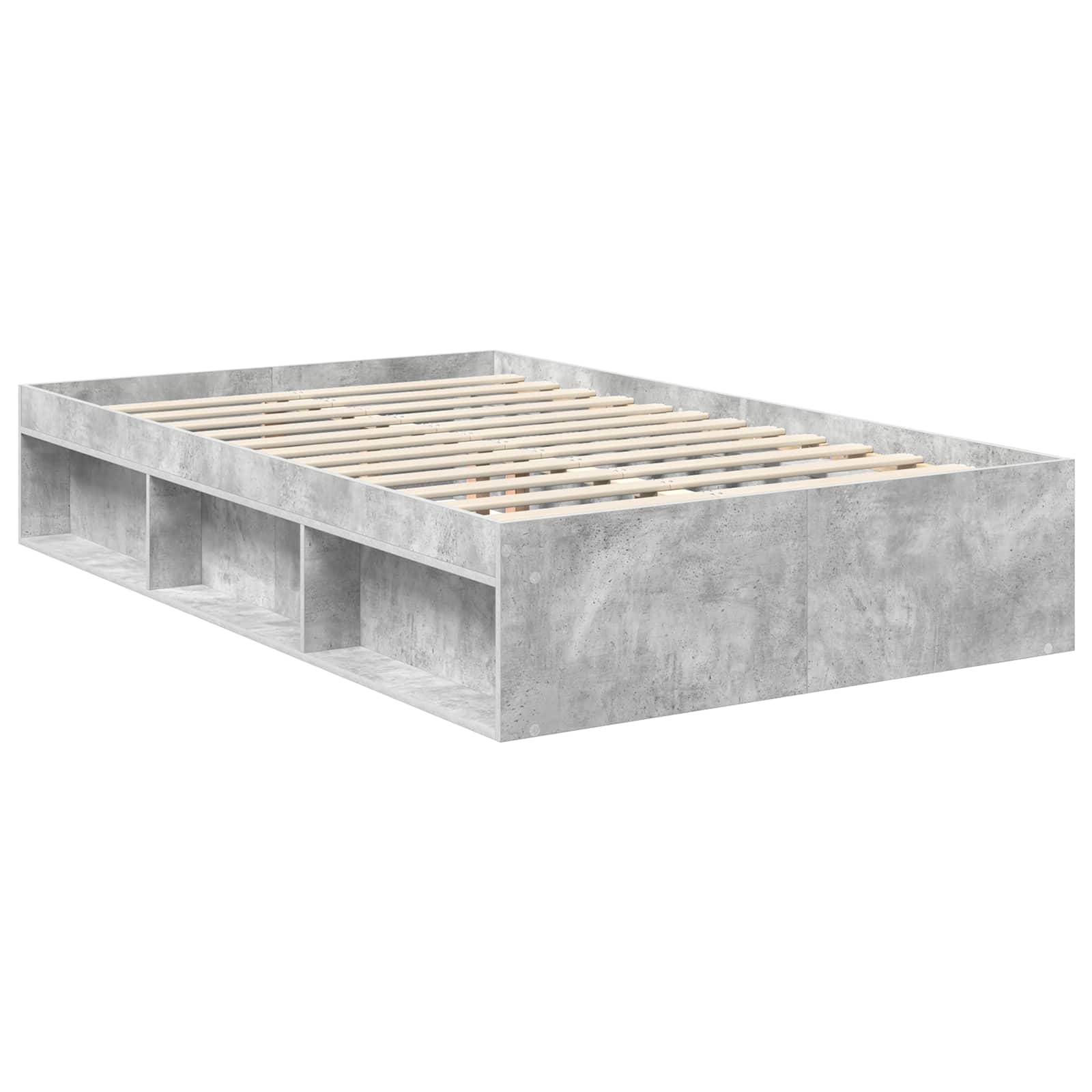 Krevetna konstrukcija Beton 120 x 200 cm Konstruirano drvo