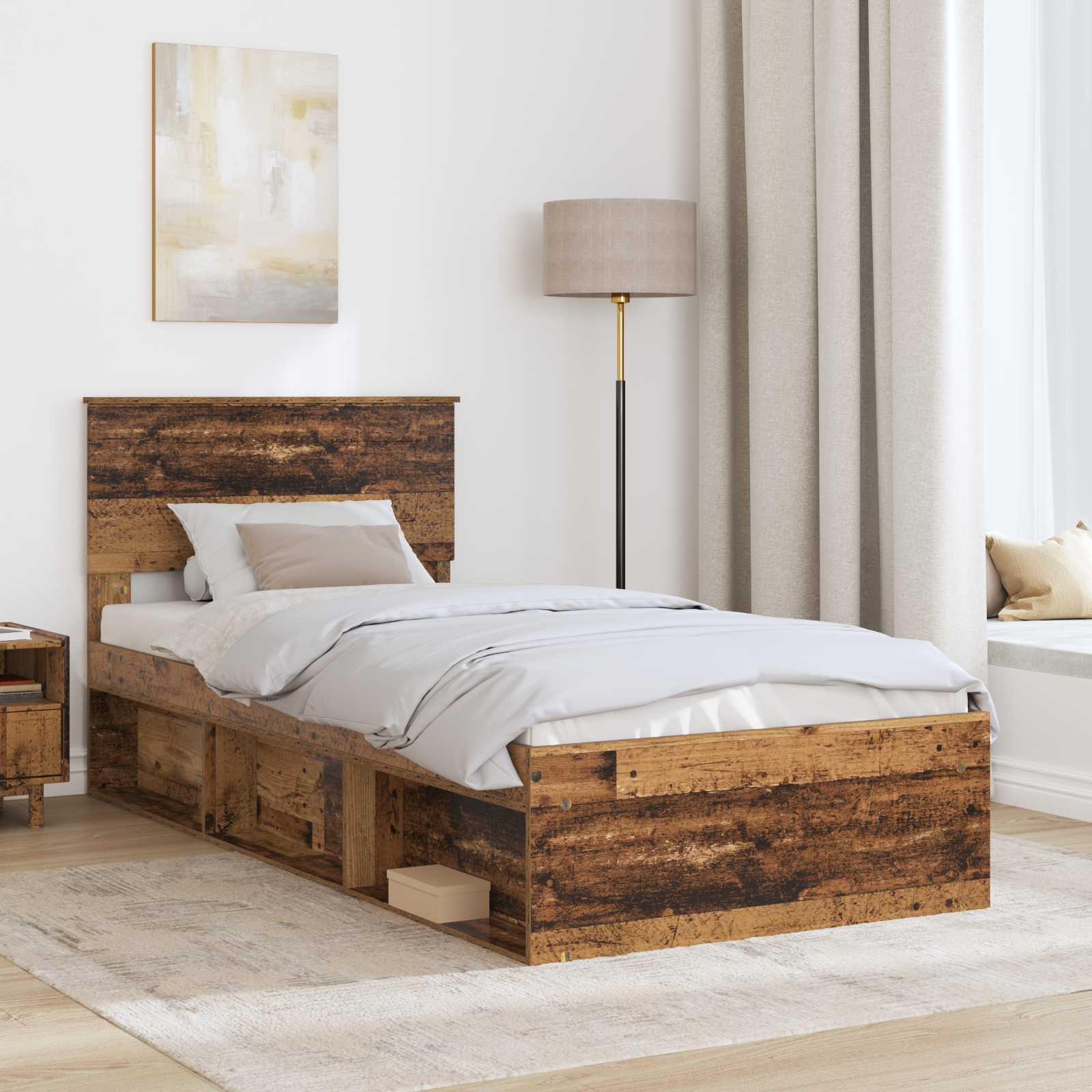 Krevetna konstrukcija Staro drvo 90 x 190 cm Konstruirano drvo