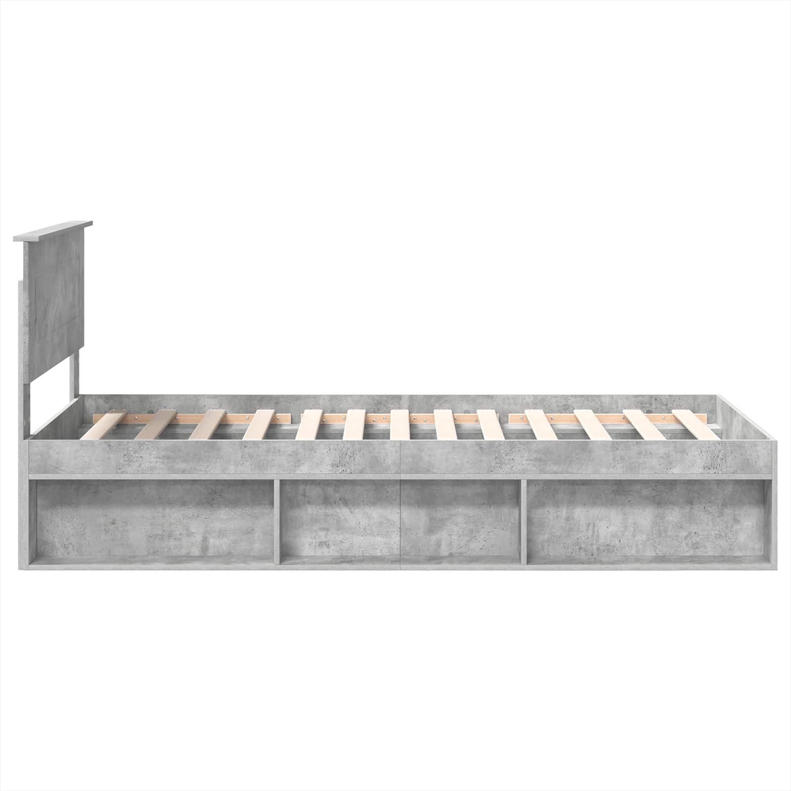 Krevetna konstrukcija Beton 90 x 200 cm Konstruirano drvo