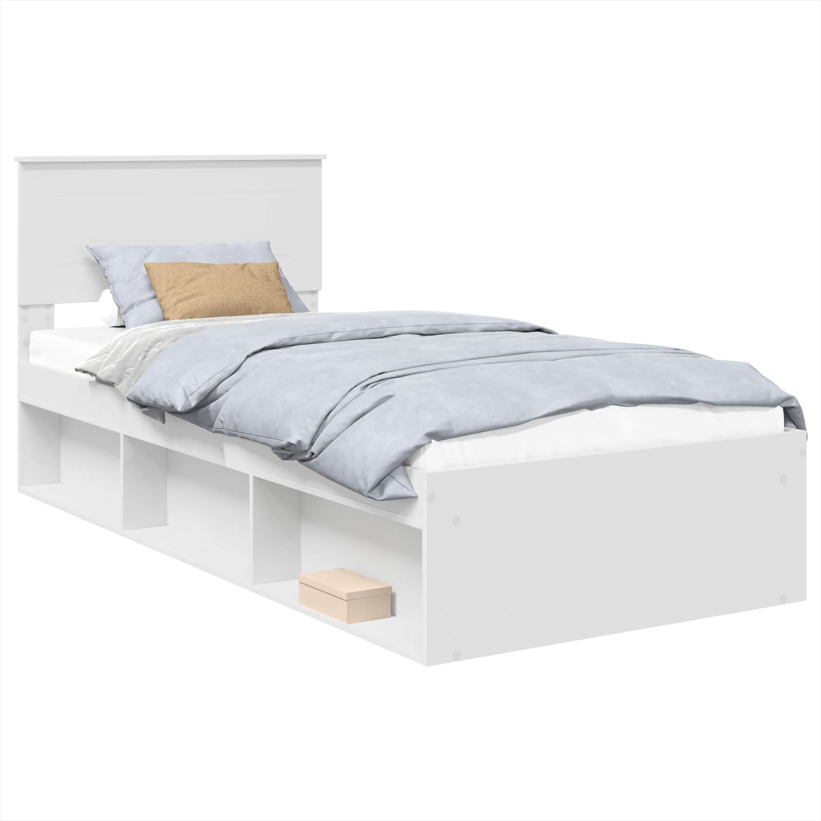 Krevetna konstrukcija Bijelo 75 x 190 cm Konstruirano drvo