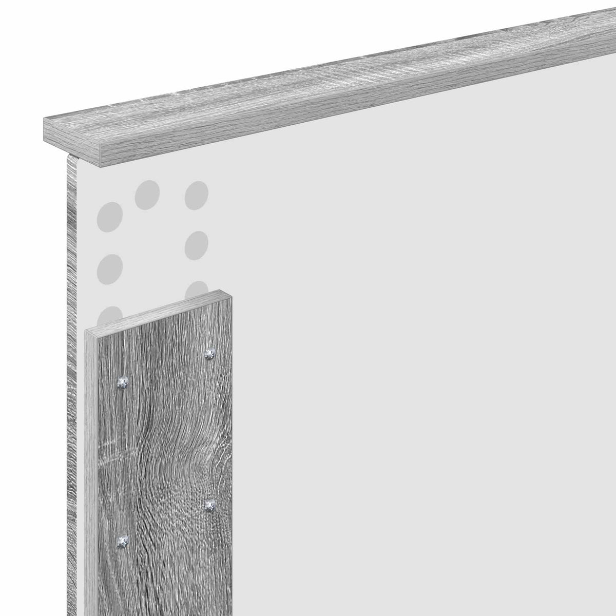 Krevetna konstrukcija Siva Sonoma 75 x 190 cm Konstruirano drvo