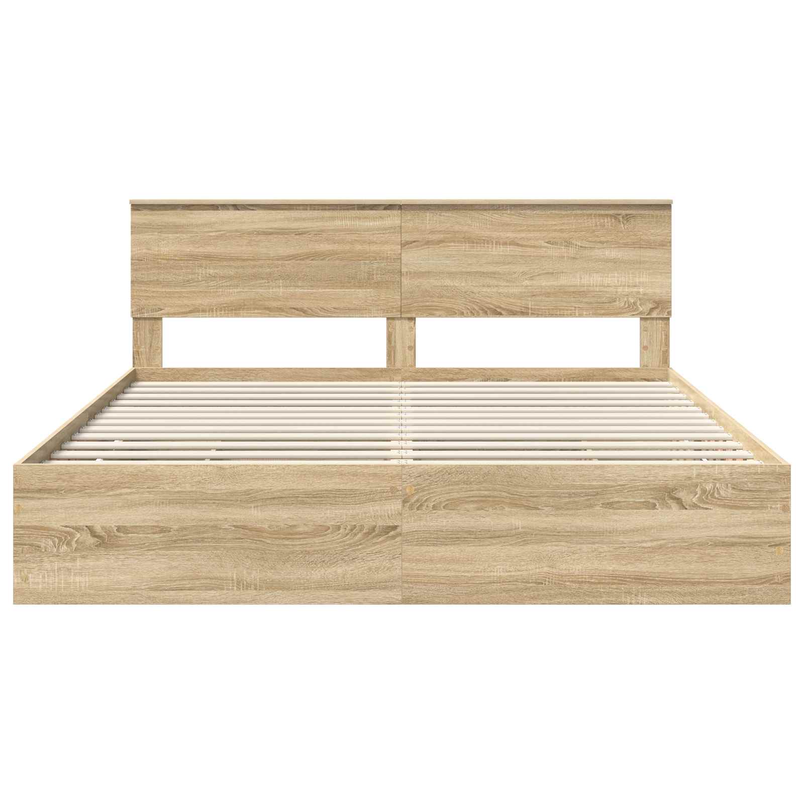 Krevetna konstrukcija s ladicama Sonoma hrast 200 x 200 cm