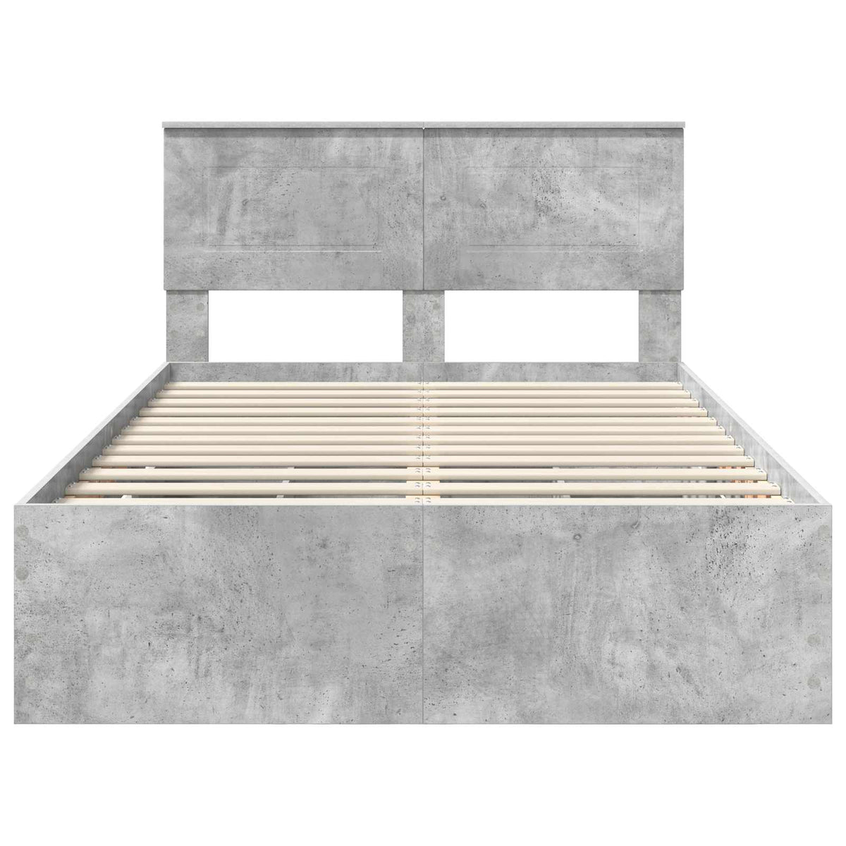 Krevetna konstrukcija s ladicama Betonski sivi 120 x 190 cm