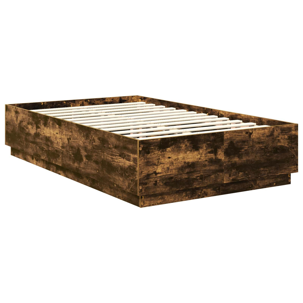 Krevetna konstrukcija S LED lampica Dimljeni hrast 135 x 190 cm