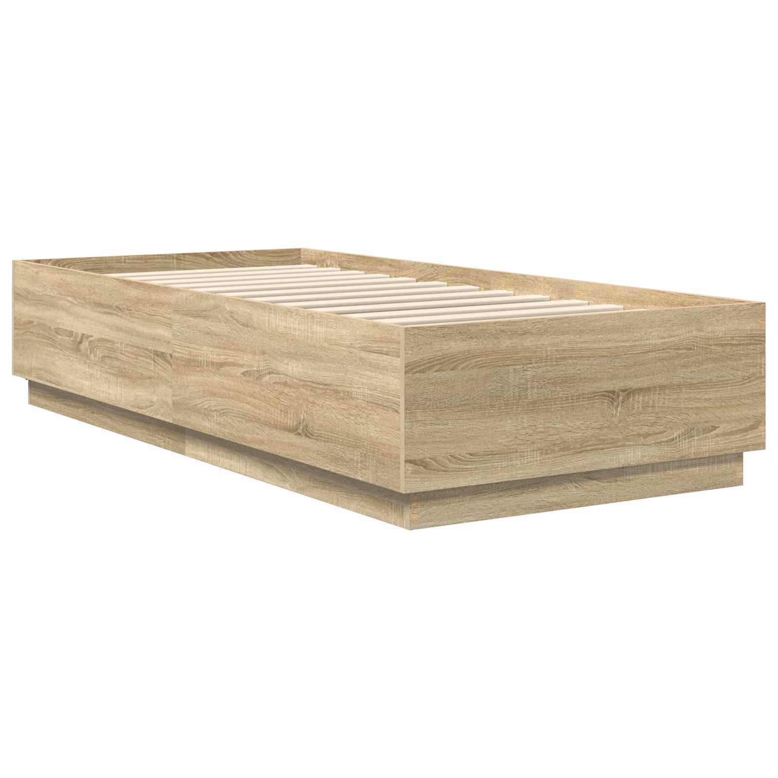 Krevetna konstrukcija s LED trakama Sonoma hrast 70 x 190 cm
