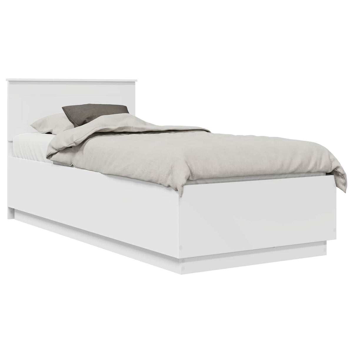 Krevetna konstrukcija Bijela 75 x 190 cm Konstruirano drvo