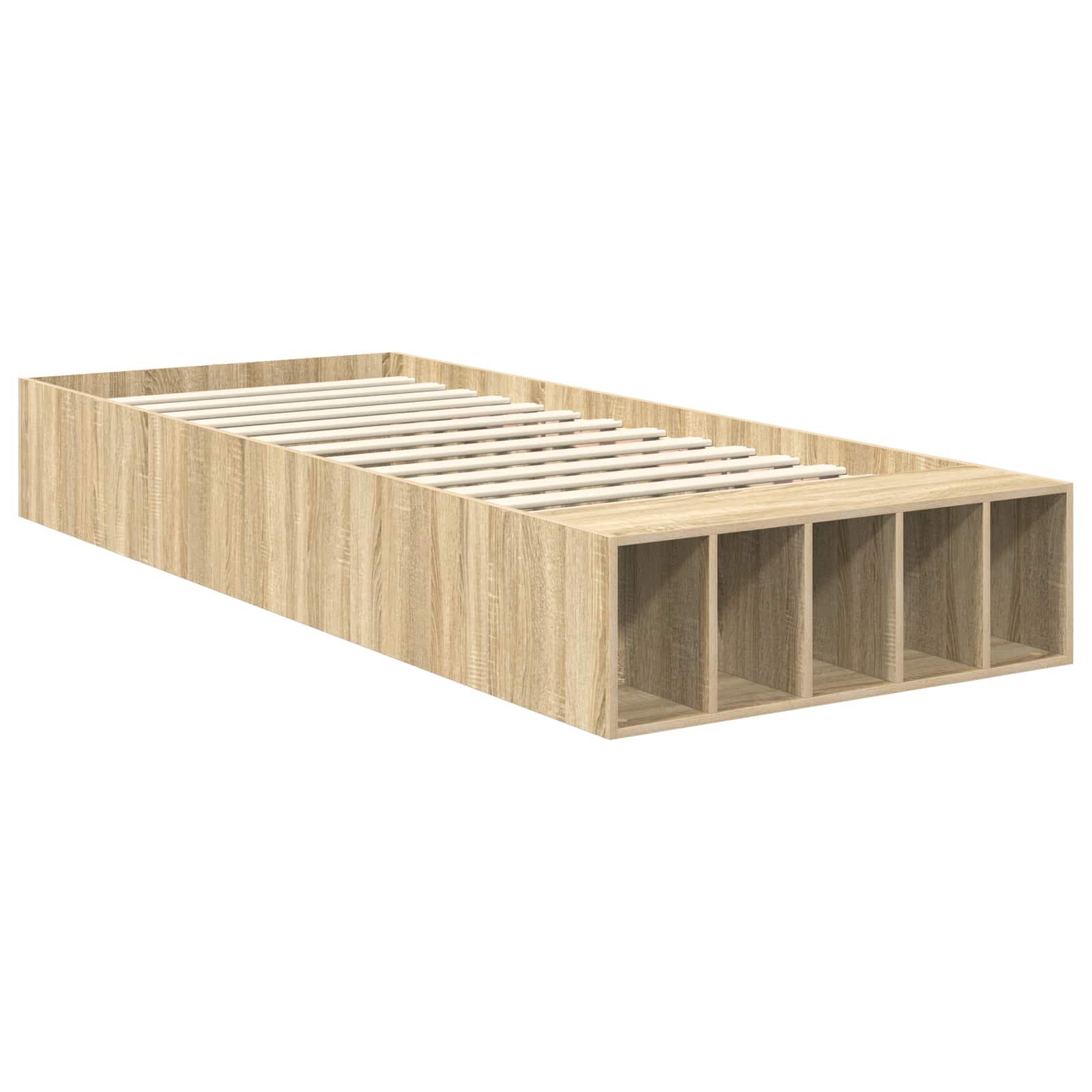 Krevetna konstrukcija s policom Sonoma hrast 75 x 190 cm