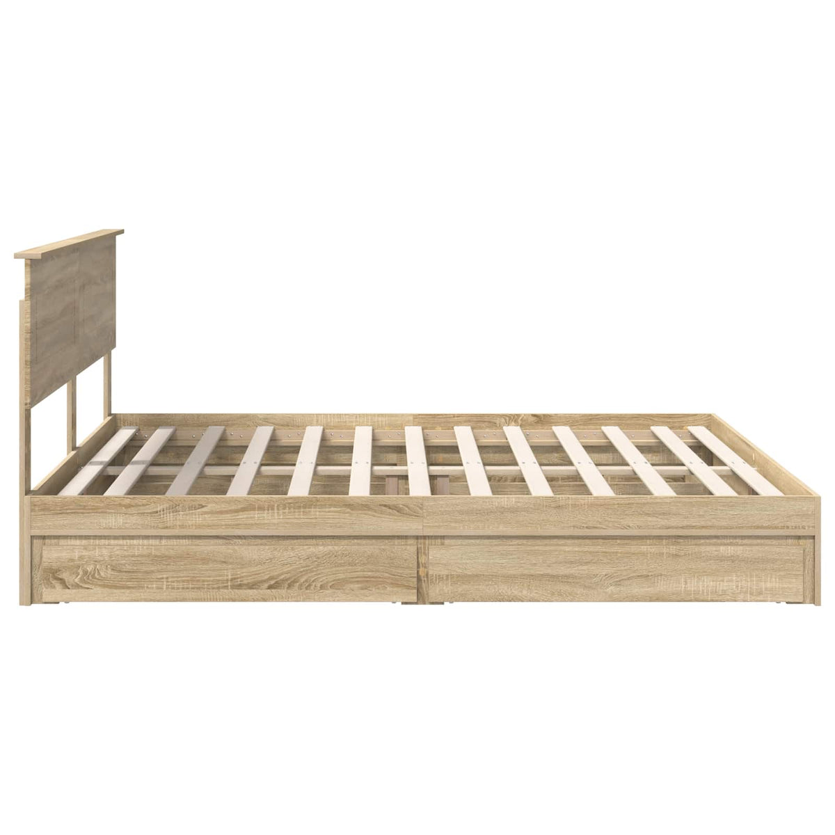 Krevet s od storage Sonoma hrast 180 x 200 cm Konstruirano drvo