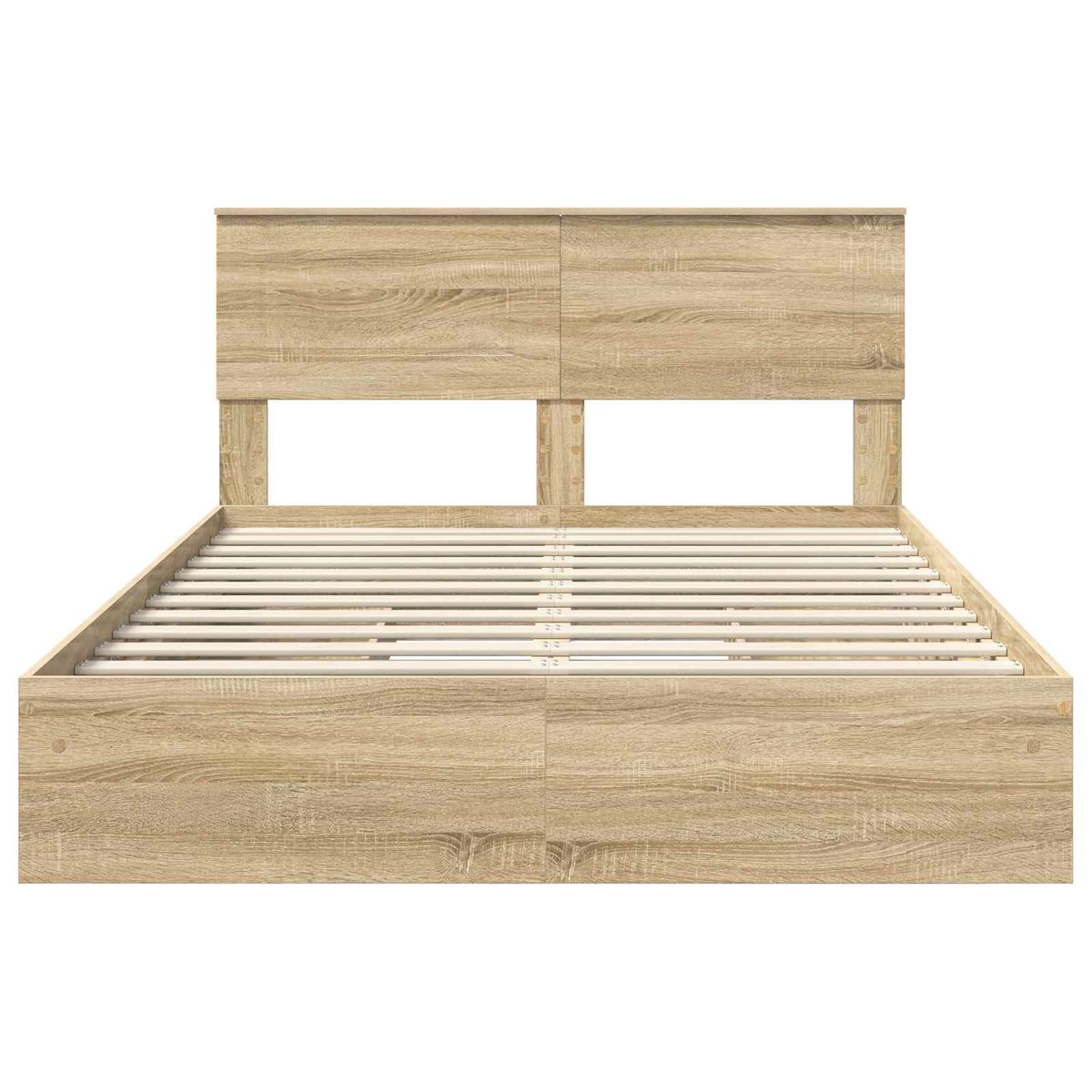 Krevet s od storage Sonoma hrast 160 x 200 cm Konstruirano drvo