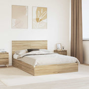 Krevet s od storage Sonoma hrast 140 x 200 cm Konstruirano drvo