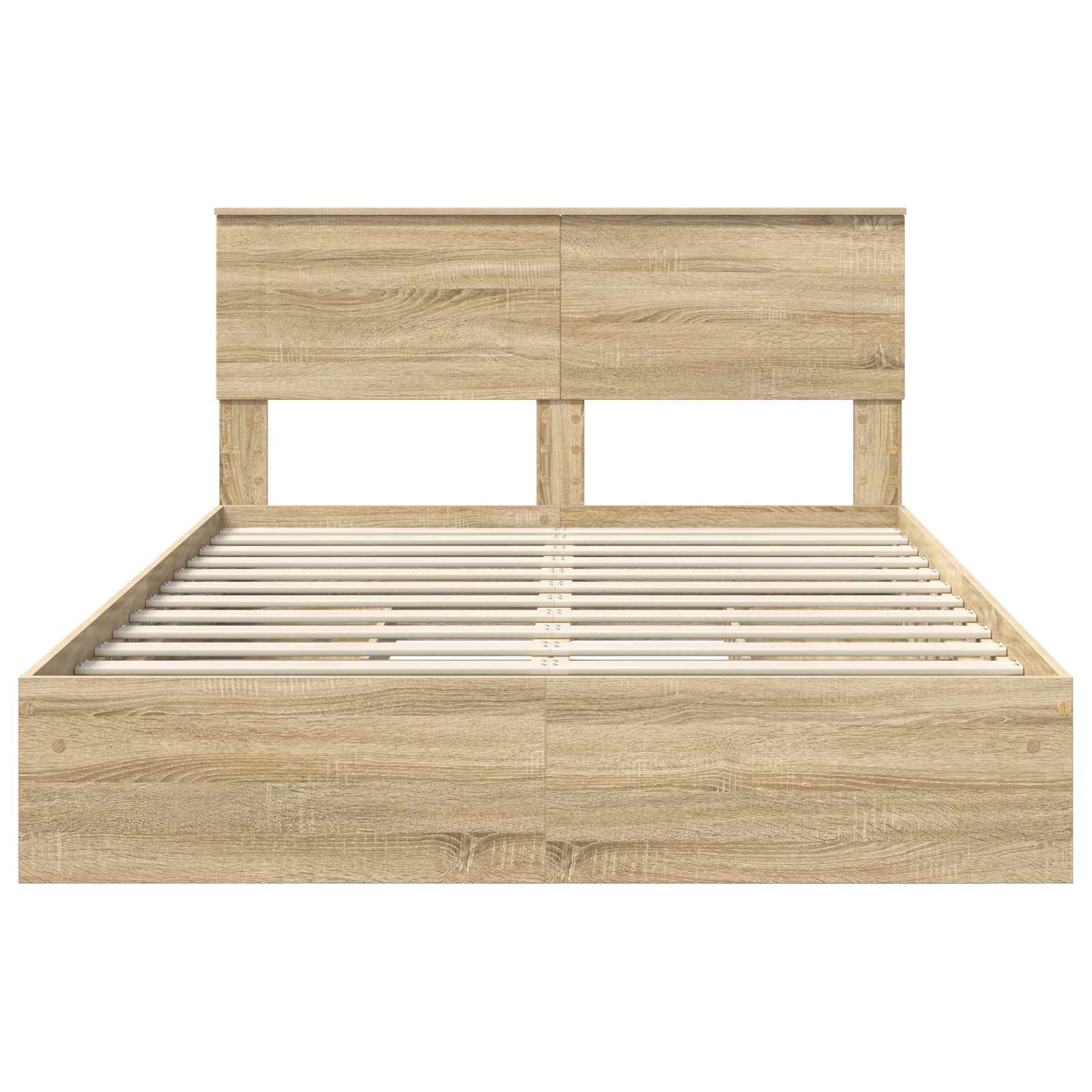 Krevet s od storage Sonoma hrast 140 x 200 cm Konstruirano drvo