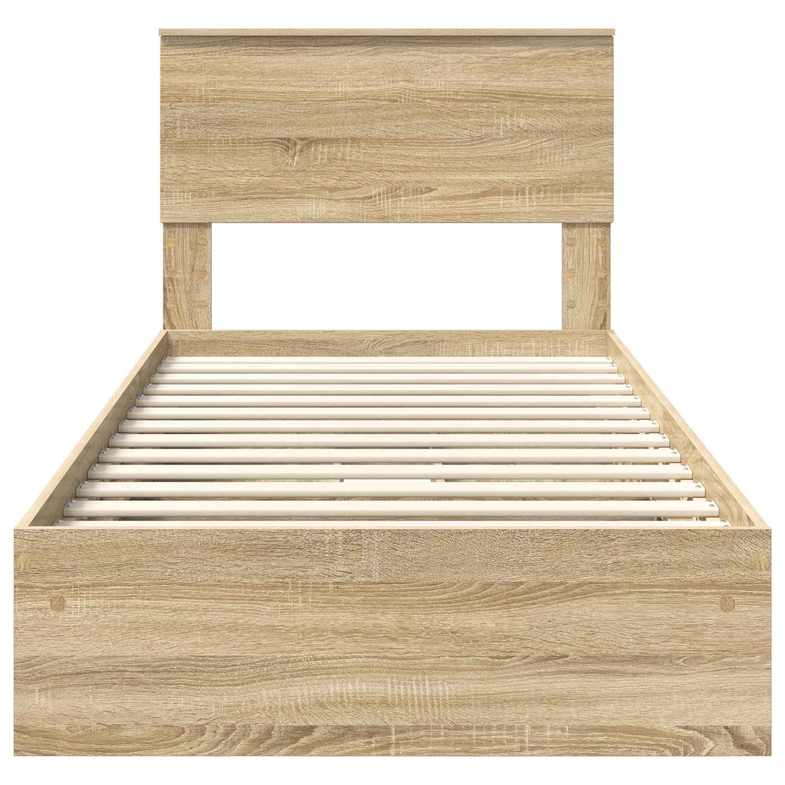 Krevet s od storage Sonoma hrast 90 x 190 cm Konstruirano drvo