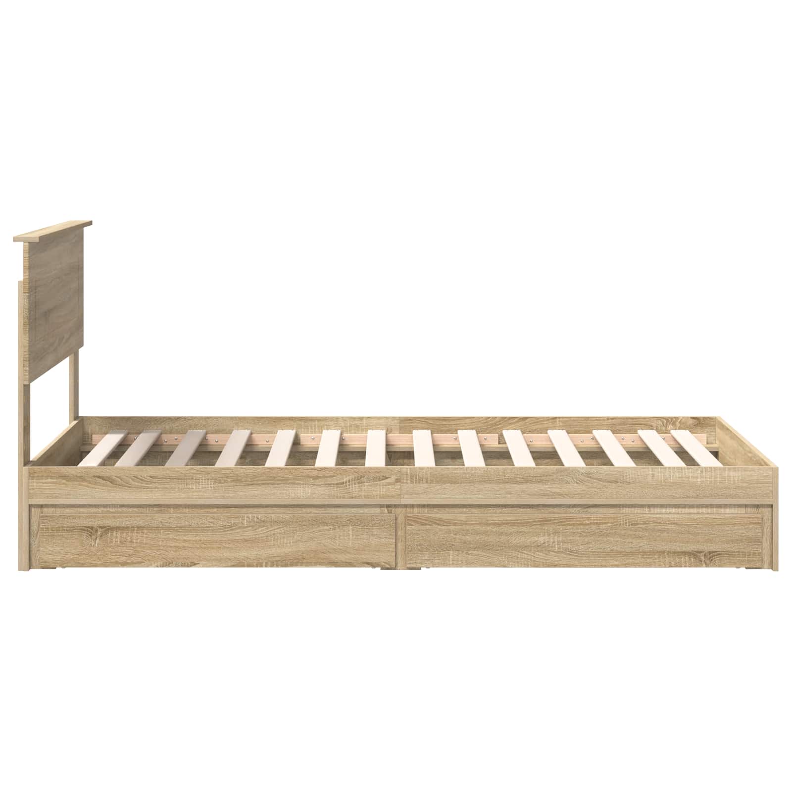 Krevet s od storage Sonoma hrast 90 x 190 cm Konstruirano drvo
