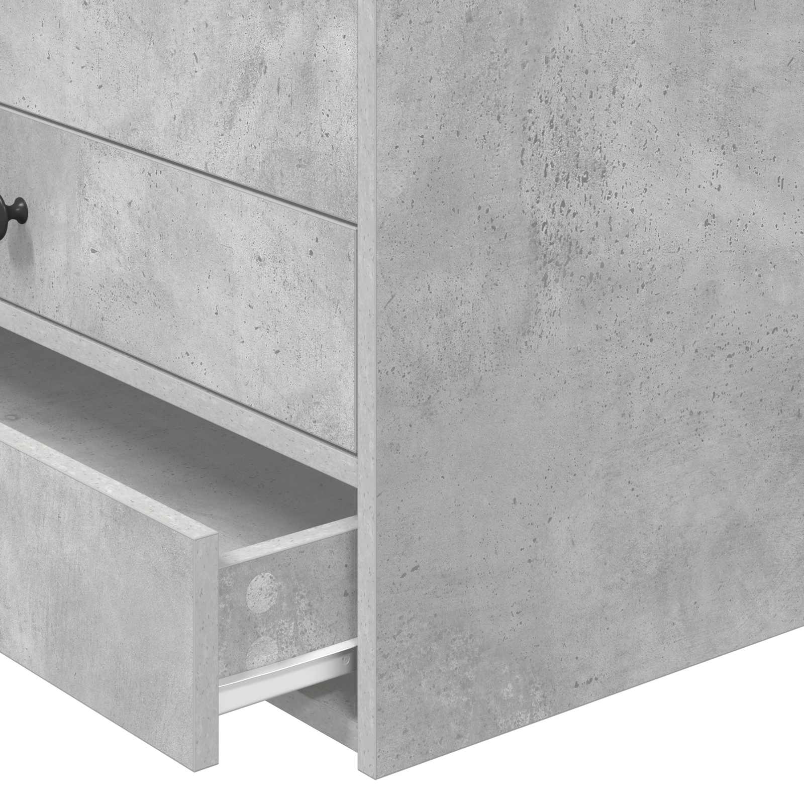 Krevet na dan Beton siva i crna 70 x 190 cm Konstruirano drvo