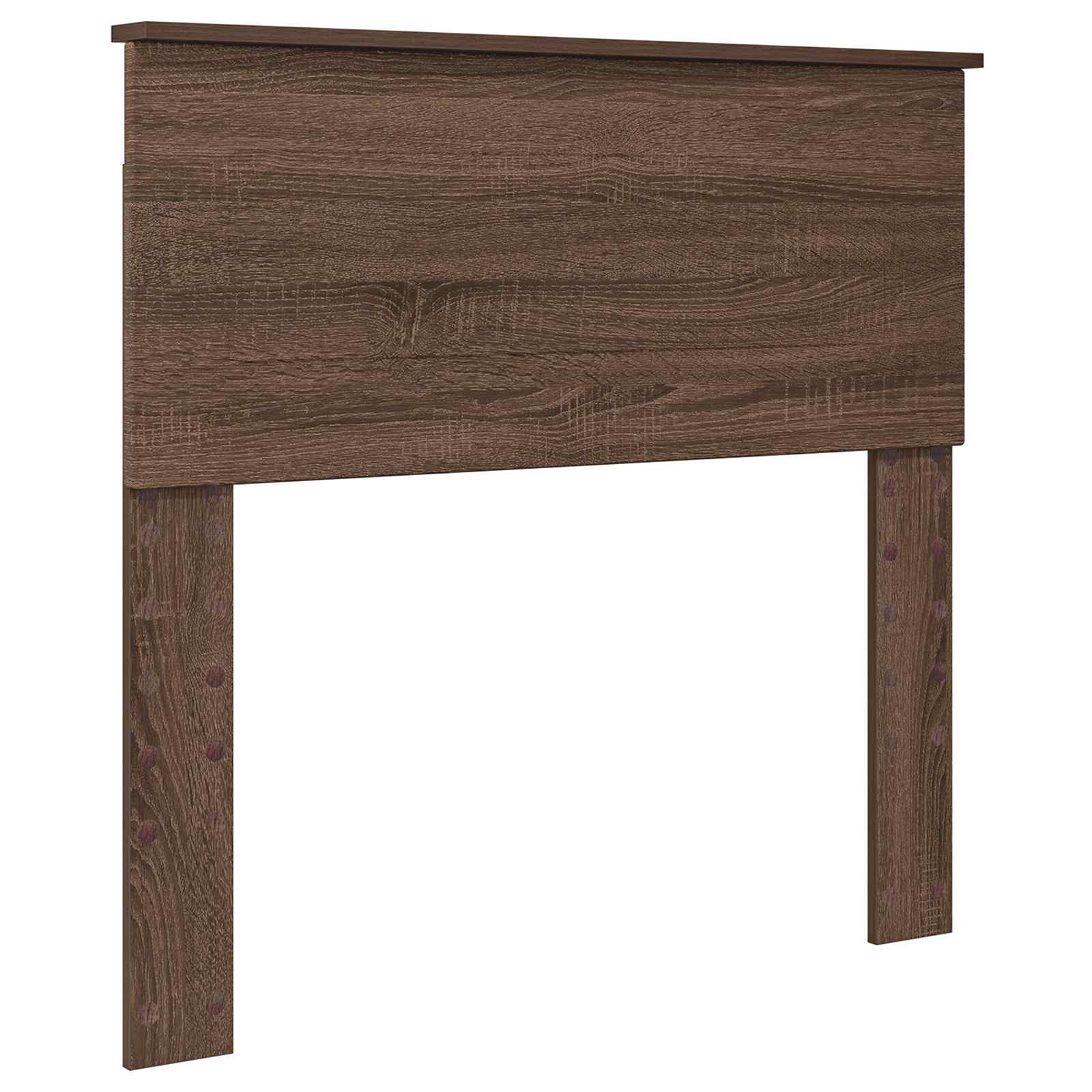 Krevet na dan Smeđi hrast i crna 75 x 190 cm Konstruirano drvo