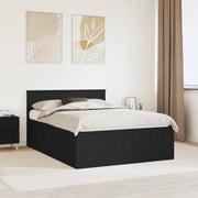 Krevetna konstrukcija Crna 140 x 190 cm Konstruirano drvo